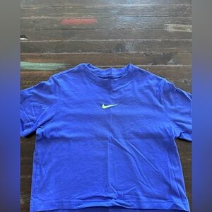 Nike tee loose fit blueish/purple size youth medium